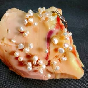 Baroque Pearl bracelet, 4 strings